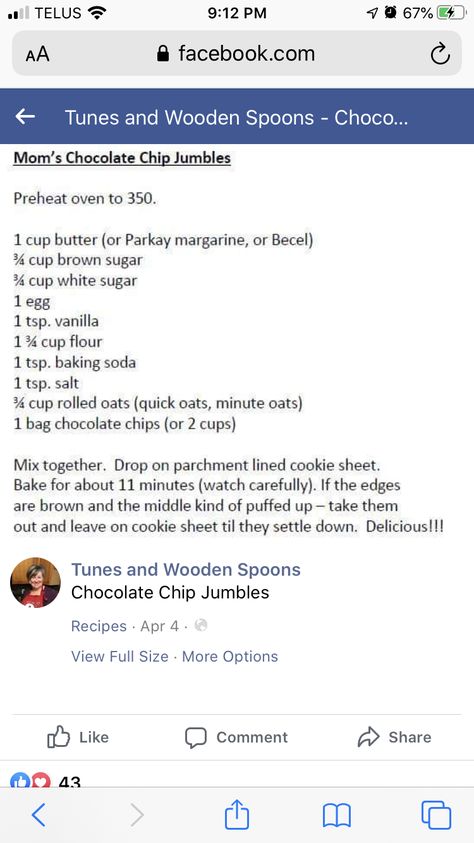 Margarine Cookies, Margarine Recipes, Wooden Spoons, 1 Egg, Chip Cookies, Chocolate Chip Cookies, Baking Soda, Brown Sugar, Chocolate Chip