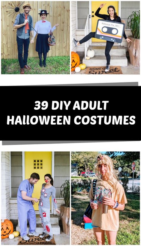 Diy Celebrity Costumes, Homemade Halloween Costumes For Adults, Adult Costume Ideas, Funny Diy Costumes, Easy Adult Halloween Costumes, Adult Costumes Diy, Diy Adult Halloween Costumes, 80s Costumes, Halloween Costumes For Adults