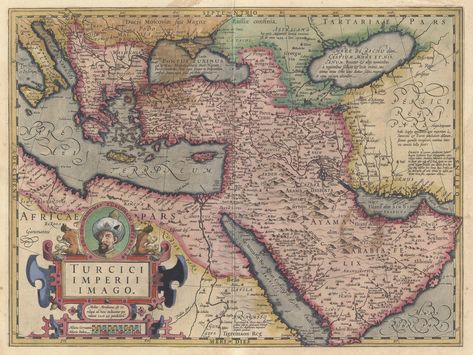 1606 map of the Ottoman (Turkish) Empire Old World Maps, Old Maps, Ottoman Empire, Ancient History, Middle Eastern, Islamic Art, Old World, Vintage World Maps, Ottoman