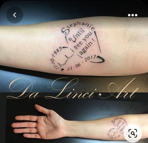 In Memory Best Friend Tattoos, Spouse Memorial Tattoo, Memory Tattoos For Husband, Small Memorial Tattoos Sisters, Memory Tattoos For Sister, Memorial Tattoo Sister, In Loving Memory Tattoos Sister, In Loving Memory Tattoos Best Friends, Brother Memorial Tattoo For Sister