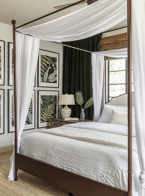 Tropical Oasis Master Bedroom Reveal Tropical Oasis Bedroom, Budget Beach House, Caribbean Colonial, British Colonial Bedroom, Cloud Bedroom, Colonial Bedroom, Bedrooms Inspiration, Baddie Bedroom, Pretty Bedrooms