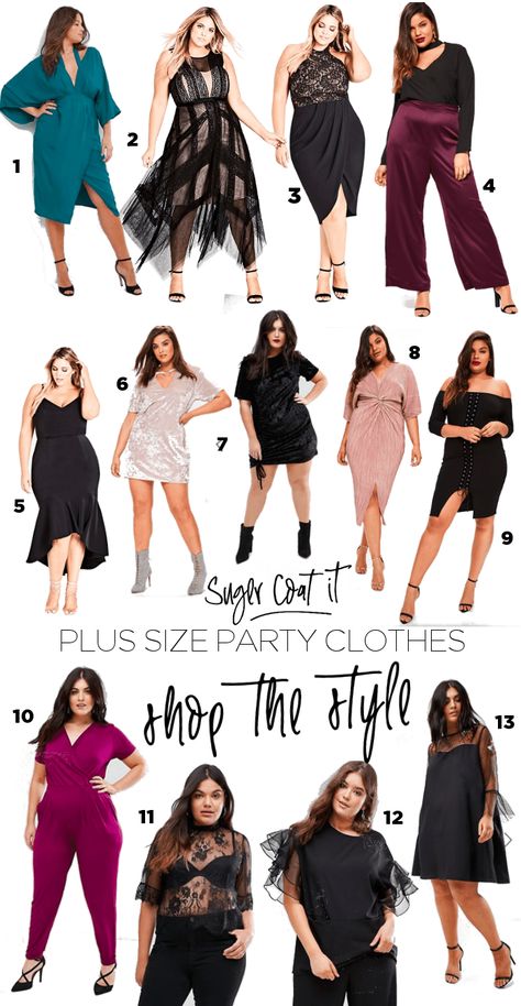 Where to buy plus size party and going out clothes - Suger Coat It Banquet Outfits For Women Plus Size, Plus Size Dinner Party Outfit, Fancy Dinner Outfit Plus Size, Plus Size Outfits Night Out, Girls Night Out Outfit Ideas Plus Size, Party Outfit Ideas Plus Size, Night Out Outfit Plus Size, Nyc Going Out Outfit, Party Outfits Plus Size