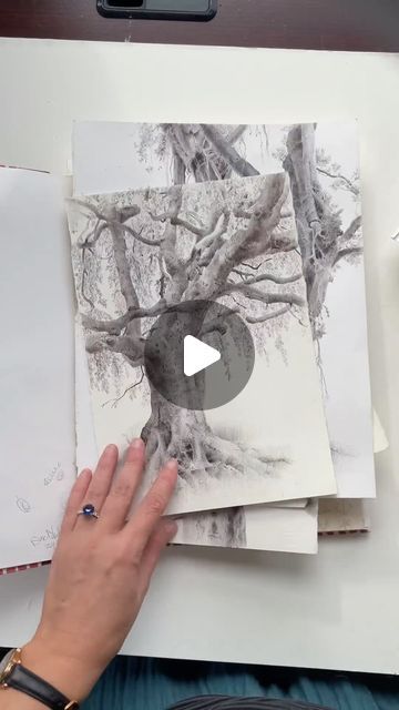 Dina Brodsky Trees, Dina Brodsky Sketchbooks, Dina Brodsky, Ancient Creatures, Tree Drawings, Tree Drawing, One Tree, Amsterdam, Sketch Book