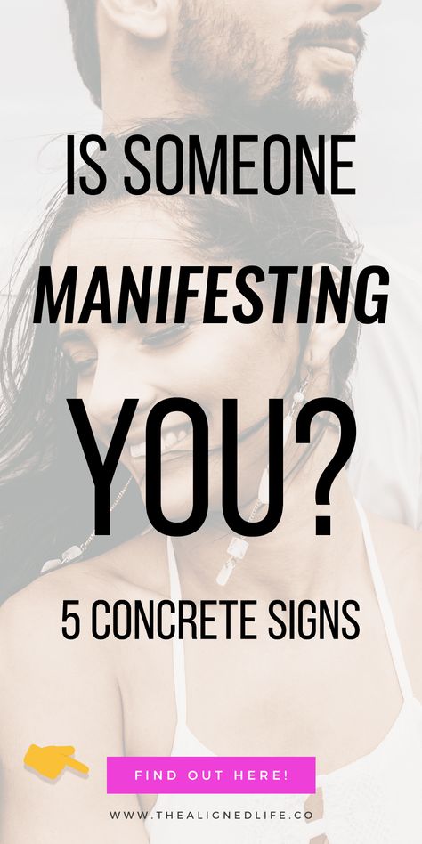 Want to know if someone is manifesting YOU? It's NOT totally impossible. Find out some surefire signs of someone using the Law of Attraction on you in this post! | thealignedlife.co | signs from the Universe, manifestation signs, specific person | #thealignedlife #manifestation #signs #manifesting Quotes Dream, Signs From The Universe, Attraction Quotes, Wealth Affirmations, Manifestation Board, Law Of Attraction Tips, Spiritual Experience, Secret Law Of Attraction, Manifestation Law Of Attraction