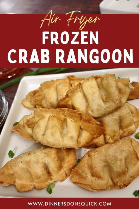 Crab Rangoon Air Fryer, Air Fryer Easy, Crab Rangoons, Rangoon Recipe, Crab Rangoon Recipe, Boxed Mac And Cheese, Aldi Recipes, Frozen Appetizers, Lent Recipes