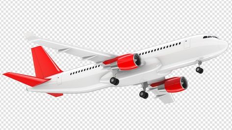 Plane with red tail take off Premium Psd | Premium Psd #Freepik #psd #airplane-aeroplane #jet-plane #jet #aeroplane 3d Airplane, Plane Vector, Red Airplane, Travel Airplane, Airplane Drawing, Chocolate Decorations, Audi Rs7, Abstract Backgrounds, 3 D