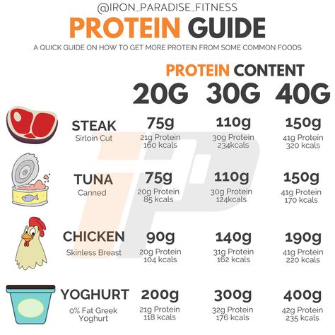 Here’s your quick reference guide to get 20, 30, or 40g of protein in your diet. . Tracking and meal planning can be a bit of a ball ache. So I’m here to soothe your achy balls… . Steak, Tuna, Chicken and Yoghurt are 4 of the most common protein sources you might look to in your diet. . Bookmark this post and use this as a reference guide when you need to hit those protein numbers... .. #steak #proteinpacked #fitnessmeal #yoghurt #proteinshake #nutritiontips #yoghurt #highprotein #iwilldothis #l High Protein Diet For Wound Healing, Tuna Protein, Protein Guide, Iron Paradise, High Protein Foods List, High Protein Food, 20 Grams Of Protein, High Protein Foods, Macro Nutrition