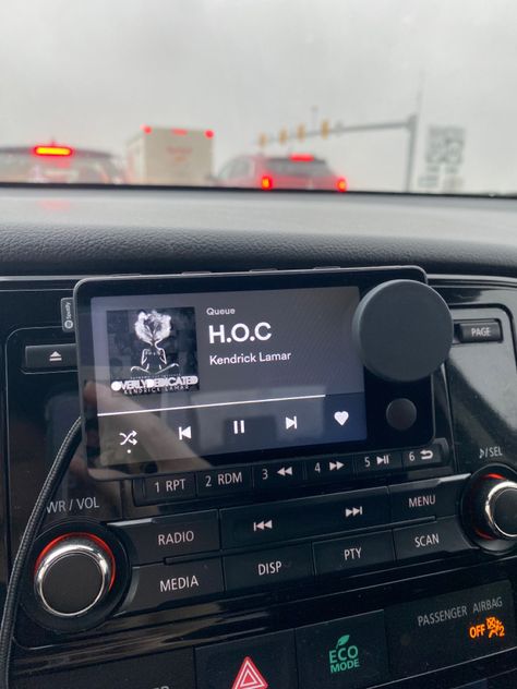 Spotify, car thing, Kendrick Lamar, H.O.C, overly dedicated The Car Thing Spotify, Car Thing Spotify, Spotify Car Thing, Spotify Music Player, Kendrick Lamar Music, Spotify Car, Car Deco, Music Player, Best Music