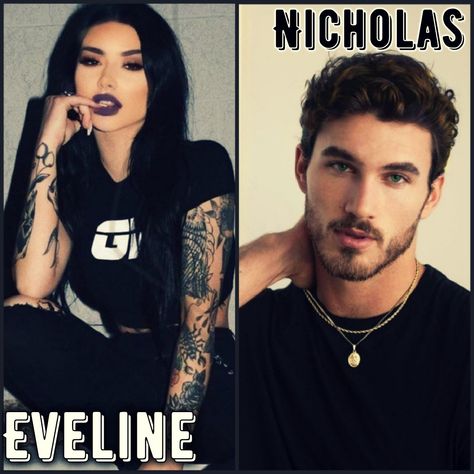 Eveline & Nick from Wretched by Emily McIntire Hexed Emily Mcintire, Hooked Emily Mcintire James Fanart, Emily Mcintire, Hooked Emily Mcintire Fan Art, Twisted Emily Mcintire, Wretched Emily Mcintire Aesthetic, Never After Series Emily Mcintire, Emily Mcintire Books, Wretched Emily Mcintire