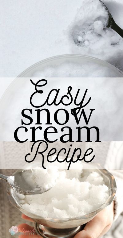 Easy Snow Cream Recipe, Snow Cream Recipe, Snowcream Recipe, Snow Recipe, Snow Ice Cream, Making Snow, Winter Deserts, Snow Cream, Easy Ice Cream