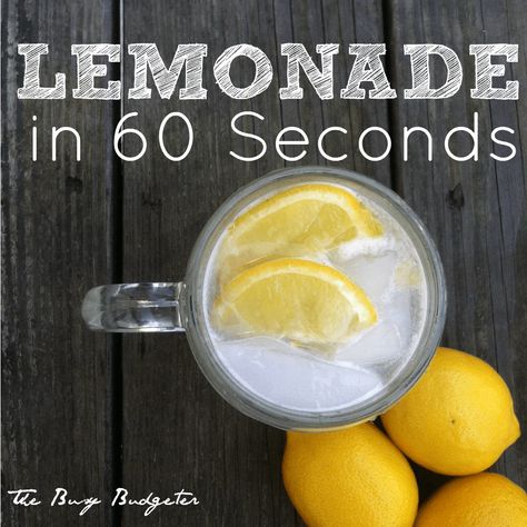 Lemonade For One: 60 Second Lemonade Recipe and The Best Drinks of The Summer Round Up Lemonade For One, Leftover Lemons, Lemonade Beyonce, Busy Budgeter, Best Drinks, Lemonade Recipe, Homemade Lemonade, Alcohol Drinks, Lemonade Recipes