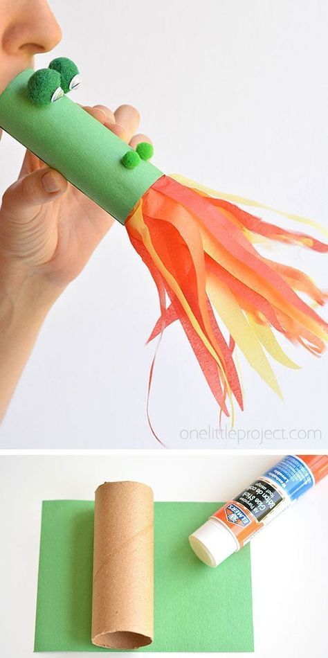 Paper Roll Dragon Craft #diy #crafts #to #sell #diycraftstosell This fire breathing, paper roll dragon is SO MUCH FUN! Blow into the end, and it looks like flames are coming out of the mouth! So fun and easy to make! Dragon Craft, Diy Paper Art, Fire Breathing Dragon, Dragon Crafts, Fire Breathing, Baby Turban, Kids Discover, Toilet Paper Roll, Easy Crafts For Kids