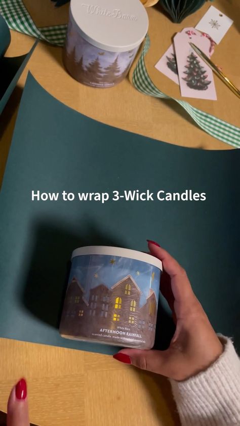 Bath & Body Works | 🔖 Save for later! Let us show you how to wrap your 3-Wick Candles with the BEST step-by-step tutorial! Head to Stories to check it out!​ | Instagram Wrap A Candle, Candle Wrap, How To Wrap, 3 Wick Candles, White Barn, Save For Later, White Candles, Candle Gift, Bath Body Works