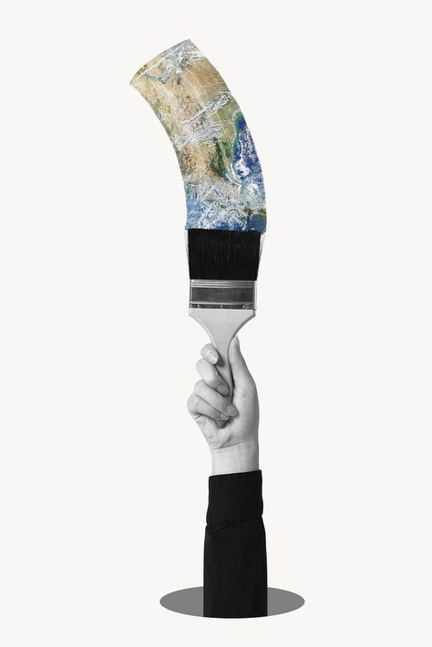 Hands Holding Paintbrush, Hand Holding Paintbrush Reference, Hand Holding Paintbrush, Holding Paintbrush, Wedding Drawing, Save The Environment, Hand Images, Design Theory, Hand Holding