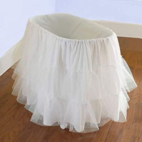 Harriet Bee Ellman Bassinet Petticoat Bassinet Skirts, White Bassinet, Best Bassinet, Doll Bassinet, Bed Bassinet, Cradle Bedding, Bassinet Sheets, Doll Beds, Baby Bassinet