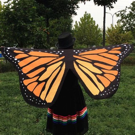 GET $50 NOW | Join RoseGal: Get YOUR $50 NOW!http://m.rosegal.com/scarves/butterfly-wings-shape-scarf-781621.html?seid=6618947rg781621 Pixie Costume, Wing Scarf, How To Make Butterfly, Halloween Makeup Scary, Fabric Butterfly, Event Entertainment, Cute Butterfly, Butterfly Dress, Women Wholesale