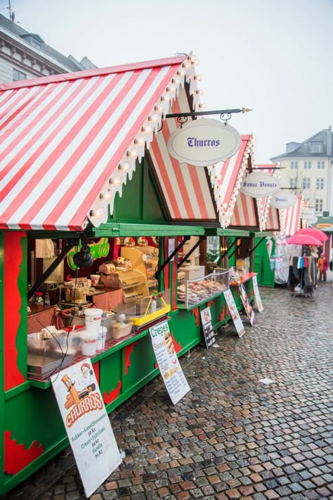 Hyde Park Christmas, German Christmas Market Stall, Christmas Market Ideas, Copenhagen Christmas Market, Christmas Market Food, Scandinavia Trip, Christmas Cafe, North Pole Santa's Workshop, European Christmas Markets