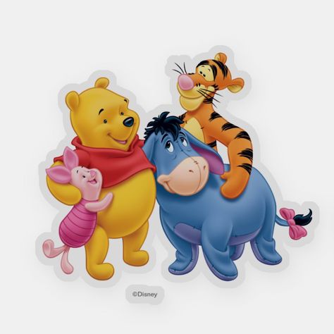 Pooh & Friends 1 Sticker Imprimibles Paw Patrol, Kid Pantry, Winnie The Pooh Cake, Winnie The Pooh Honey, Bebe Shower, Disney Stickers, Winnie The Pooh Pictures, Disney Baby Shower, Winnie The Pooh Birthday