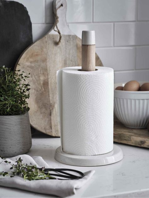 Stoneware Paper Towel Holder Kitchen Paper Towel Holder Ideas, Ceramic Paper Towel Holder, Nordic House, Speckle Glaze, Scandi Decor, Kitchen Roll Holder, Kitchen Paper Towel, Kitchen Paper, Kitchen Roll