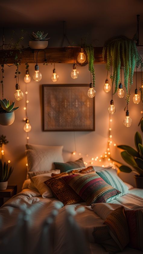 Hygge Bedroom, Bedroom Decor Inspiration, Warm Lighting, Rustic Retreat, Teen Bedroom Decor, Clever Storage Solutions, Cozy Vibes, Teen Room, Teen Bedroom