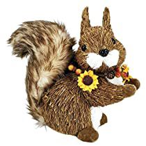 Check this out on Amazon Autumn Squirrel, Squirrel Decor, Fox Ornaments, Squirrel Figurine, Farmhouse Table Decor, Baby Black, Fall Garland, Woodland Decor, Harvest Festival