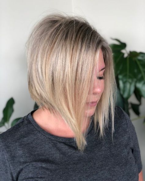 19 Hottest Asymmetrical Bob Haircuts for 2020 For Women Long Angled Bob Hairstyles, Asymmetrical Bob Short, Classic Bob Hairstyle, Latest Bob Hairstyles, Long Angled Bob, Inverted Long Bob, Asymmetrical Bob Haircuts, Angled Bob Hairstyles, Stacked Bob Hairstyles