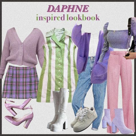 Artsy Style Outfits, Daphne Costume, Disney Princess Outfits, Daphne Blake, Mood Clothes, Mode Hippie, Artsy Outfit, Character Inspired Outfits, Outfit Layout