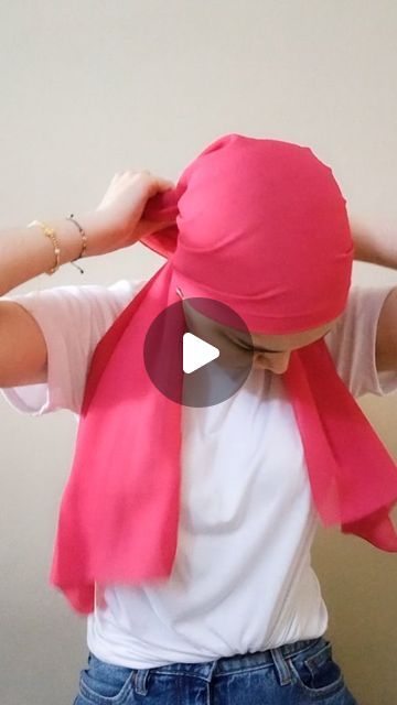 Diy Head Wraps For Women, How To Tie A Head Scarf For Sleeping, How To Tie A Head Scarf Chemo, Head Wraps For Chemo Patients, Pink Headscarf For Summer, Head Scarf Pattern Sewing Chemo, Headscarf Styles, Chemo Caps Pattern, Hair Wrap Scarf