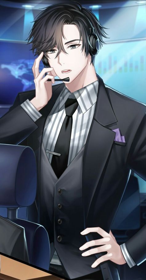 Jumin X Mc, Jumin Han Mystic Messenger, Mystic Messenger Jumin, Mystic Messenger Game, Mystic Messenger Fanart, Mystic Messenger Memes, Man In A Suit, Oc Manga, Jumin Han