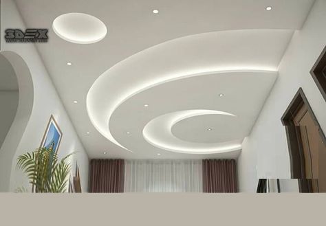 Latest False Ceiling Designs, Pop Design For Hall, Simple Ceiling Design, False Ceiling Living Room, Decor Salon, Headboard Ideas, Pop False Ceiling Design, Pop Ceiling Design, House Ceiling Design