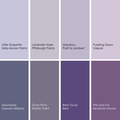 Purple Paint Colors Bedroom, Purple Room Design, Purple Kids Room, Purple Wall Paint, Purple Interior Design, Purple Dining Room, Purple Girls Room, Purple Paint Colors, Purple Bathrooms