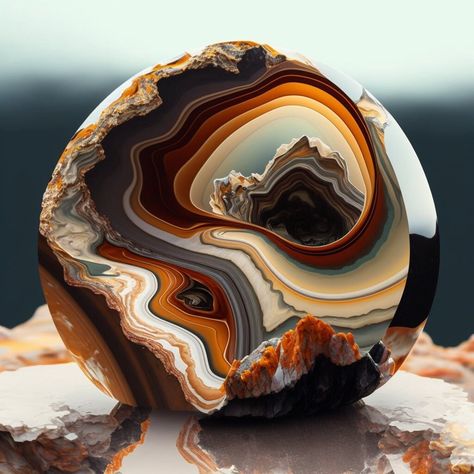 A render of a beautiful agate piece that I can only find in my dreams Orange Rocks, Kittens Pictures, Carved Agate, Agate Rock, Agate Art, Agate Rocks, Rainbow Wood, Diy Rock Art, Boho Mid Century