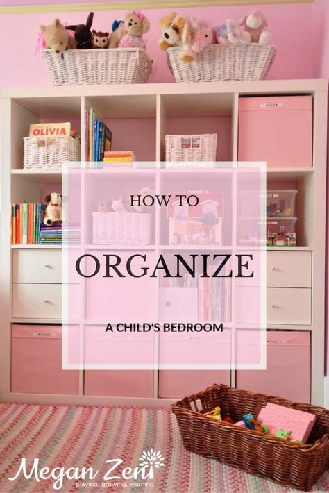 How to Organize a Child's Bedroom - Megan Zeni Girls Bedroom Organization Ideas, Toddler Bedroom Organization, Girls Bedroom Organization, Girls Room Organization, Kids Bedroom Storage, Baby Closet Organization, Bedroom Organization Storage, Small Bedroom Storage, Baby Nursery Inspiration