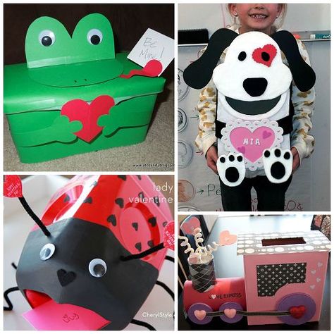 The Cutest Valentine Boxes that Kids will Love - Crafty Morning Ladybug Valentine Box Ideas, Kids Mailboxes, Valentine's Boxes, Girls Valentines Boxes, Valentine Boxes For School, Kids Valentine Boxes, Valentine Card Box, Mailbox Ideas, Crafty Morning