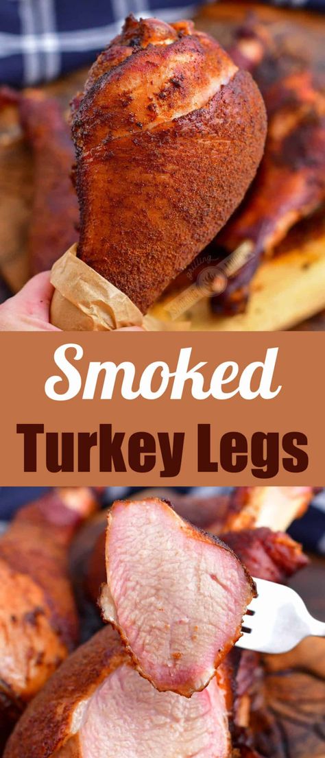 Brine For Turkey Legs Recipes, Turkey Leg Brine, Smoked Turkey Legs Recipe, Seasoning Turkey, Grilled Turkey Legs, Turkey Legs Recipe, Dehydrated Recipes, Turkey Smoked, Quick Foods