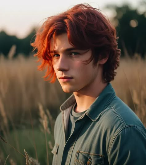 Red Head Boy, Red Hair Boy, Brown Eyes Aesthetic, Red Hair Green Eyes, Red Hair Men, Alex A, Redhead Men, Dark Red Hair, Bright Red Hair