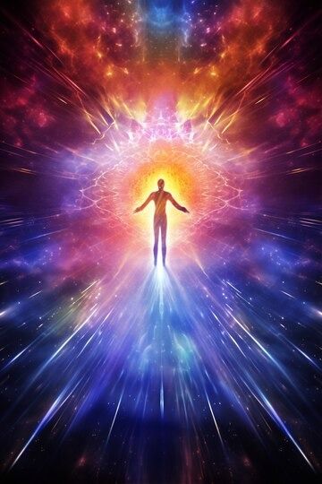 Free AI Image | Spiritual awakening concept Meditation Art Spirituality, Awakening Art, Fifth Dimension, Indian Philosophy, Soul Shine, Energy Art, Spiritual Artwork, Cosmic Energy, Truth Of Life