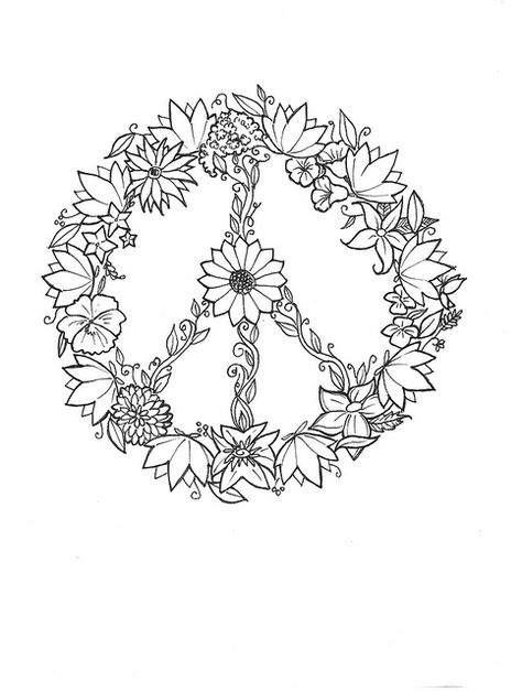 Peace Flowers / Tattoo Design by Pink Pfeffernüsse, via Flickr. I can just imagine some pretty colours in this one! Peace Sign Tattoos, Images Noêl Vintages, Peace Tattoos, Flowers Tattoo, Rock Punk, Flower Tattoo Designs, Love Is, Kris Jenner, Skin Art