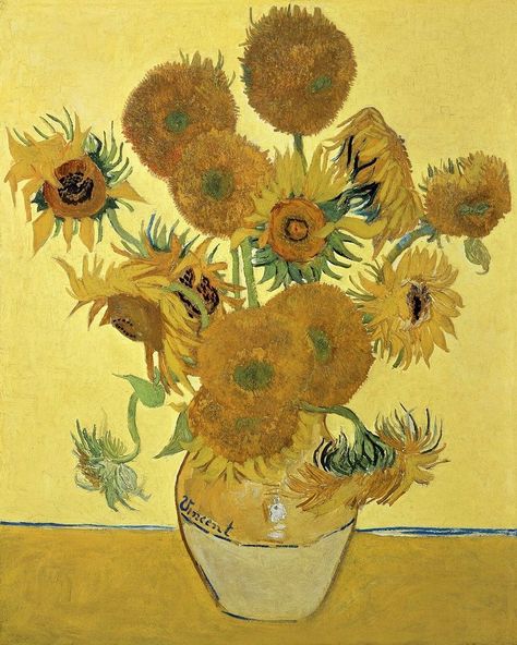 Sunflowers, 1888 Wall Art by Vincent Van Gogh from Great BIG Canvas. Vincent Van Gogh (1853-1890) was a Dutch post-Impressionist artist whose influence is far reaching still today. His painting style is unique and inspiring, as is his incredible ability to capture personality and emotion in his famous portraits. Sunflowers, 1888 Wall Art by Vincent Van Gogh from Great BIG Canvas. Sunflower Magic, Room Decor Pieces, Van Gogh Flowers, Magic Oil, Van Gogh Wallpaper, My Room Decor, Sunflower Art Print, Canva Frames, Vincent Van Gogh Paintings