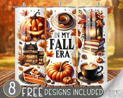 20 Oz Tumbler Sublimation Designs, Coffee Halloween, Cool Wraps, Spice Coffee, Pumpkin Spice Coffee, Small Font, Tumbler Sublimation Designs, Spiced Coffee, Free Tumbler