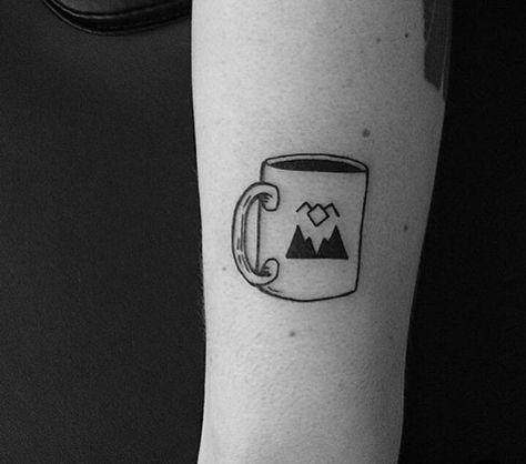 Twin Peaks Coffee Tattoo, Twin Peaks Illustration, Twin Peaks Coffee, Twin Peaks Tattoo, Food Tattoos, Laura Palmer, Coffee Tattoos, Tattoo Board, Star Tattoos