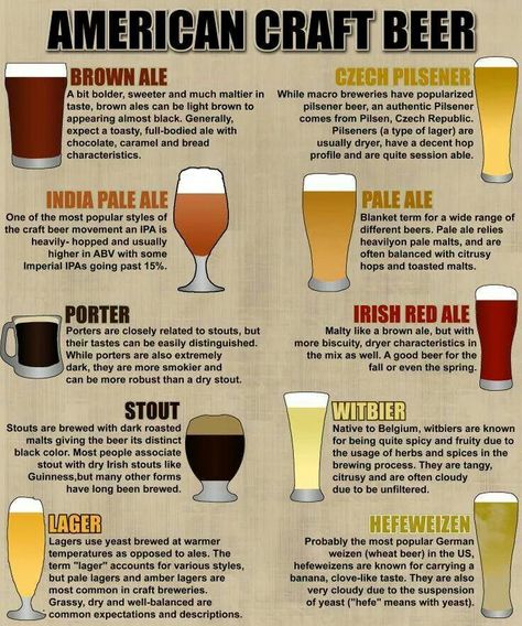 Beer types Different Types Of Beer, Beer Types, Craft Beer Festival, Beer Guide, Craft Brew, Types Of Beer, Angel Tattoos, Beer 101, Beer Snob