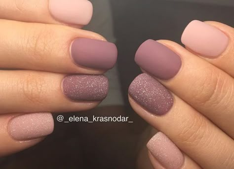 Matte Gel Nails, Stars Nails, Squoval Nails, Matte Nails Design, Purple Nail, Nail Swag, Dipped Nails, Art Trends, Nails At Home