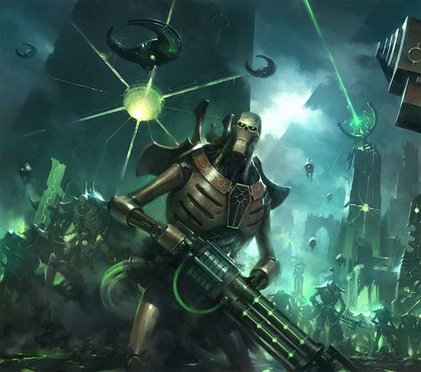 Warhammer 40k - Necrons, Jaime Martinez on ArtStation at https://www.artstation.com/artwork/L3bl25 Warhammer Necrons, Warhammer 40k Factions, Necron Warriors, Warhammer 40k Necrons, Warhammer 40k Art, Game Workshop, Arte Robot, Warhammer 30k, Arte Cyberpunk