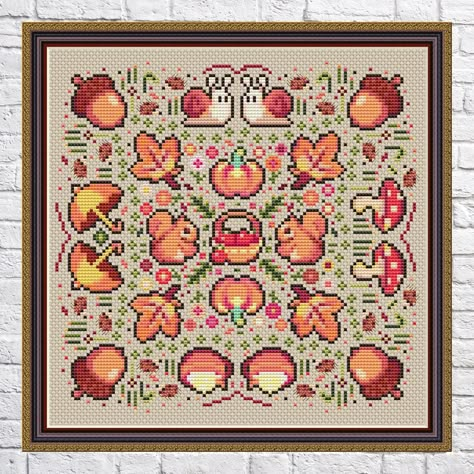 Autumn, Fall, cross stitch pattern, Sampler, Patchwork, Orange, modern cross stitch, PDF, instant download, PATCH56  Pattern specifications  Design size is 116w x 112h stitches. Stitches Used: cross stitch, few backstitch Number of DMC Floss Used: 27  What do you get when buying the pattern  This is a digital item. The PDF file of the pattern will be available for instant download once payment is confirmed. Instant Digital Download: 2 PDF included. You'll find black & color versions to choose which one you like. Please note that this is a PDF pattern only. Fabric, floss/threads or other materials are not included in the listing.  Copyright & returns  All the patterns are for personal use only. Copying, redistributing or sharing by any means are not allowed! Due to the nature of digital fil Thanksgiving Cross Stitch Patterns Free, Cross Stitch Designs Modern, Fall Cross Stitch Patterns, Cross Stitch Patch, Thanksgiving Cross Stitch, Autumn Cross Stitch Patterns, Cottagecore Gifts, Fall Cross Stitch, String Crafts