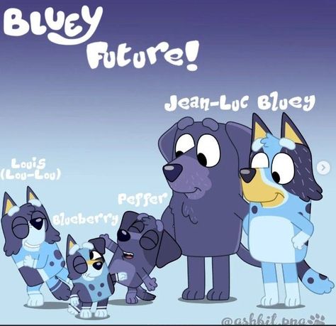 Bluey Characters Older, Bluey Future Family, Bluey Stuff, Bingo Funny, All About Family, So Relatable, Cartoon Crazy, Funny Pix, Cute Cartoon Characters