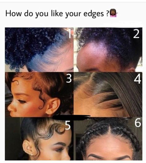 Edges To Hide Forehead, How To Do Edges, Slayed Edges, Edges Ideas, Curly To Straight Hair, Black Hair Video, Ulzzang Hair, Edges Hair, Girls Natural Hairstyles