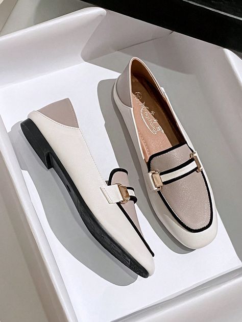 Multicolor  Collar     Embellished   Women Shoes Classy Elegant Shoes, Business Shoes Women Comfortable, Comfy Professional Shoes, Women’s Flats, Women Shoes 2024, Classy Shoes Women, Winter Shoes For Women Work, Professional Shoes Women, Casual Footwear Women