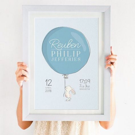 Displaying Baby's Journey: Newborn Stats Posters Birth Announcement Gifts, Country Baby Shower, Baby Art Projects, Baby Boy Announcement, Baby Poster, Birth Prints, Birth Announcement Boy, Abc Poster, Baby Posters