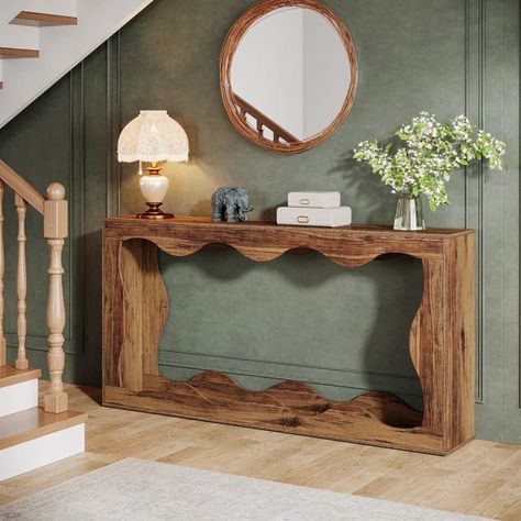 63 Inches Console Table with Storage Table Behind Sofa, Storage Couch, Console Table Farmhouse, Art Deco Farmhouse, Long Entryway Table, Long Entryway, Farmhouse Entryway Table, Behind Sofa, Console Table With Storage